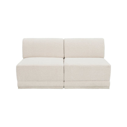 Ollie Cream Boucle Fabric Modular Sofa