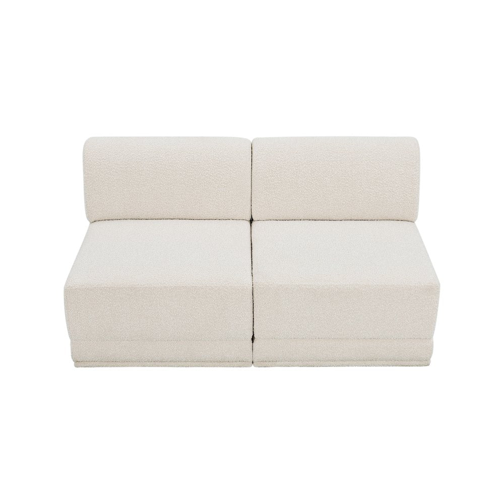 Ollie Cream Boucle Fabric Modular Sofa