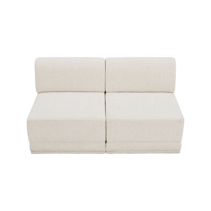 Ollie Cream Boucle Fabric Modular Sofa