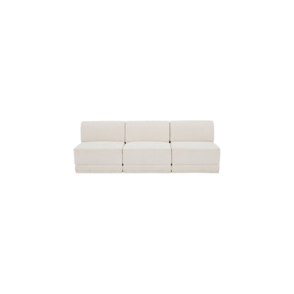 Ollie Cream Boucle Fabric Modular Sofa