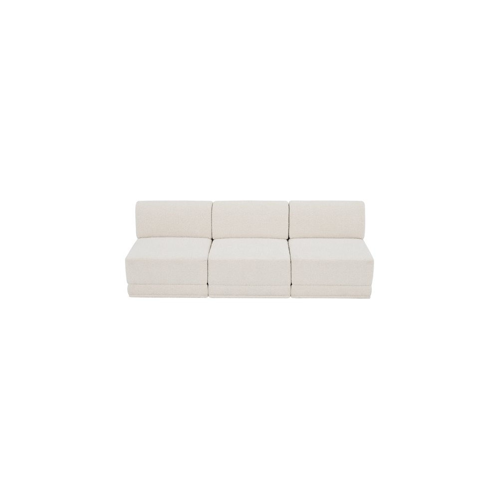 Ollie Cream Boucle Fabric Modular Sofa