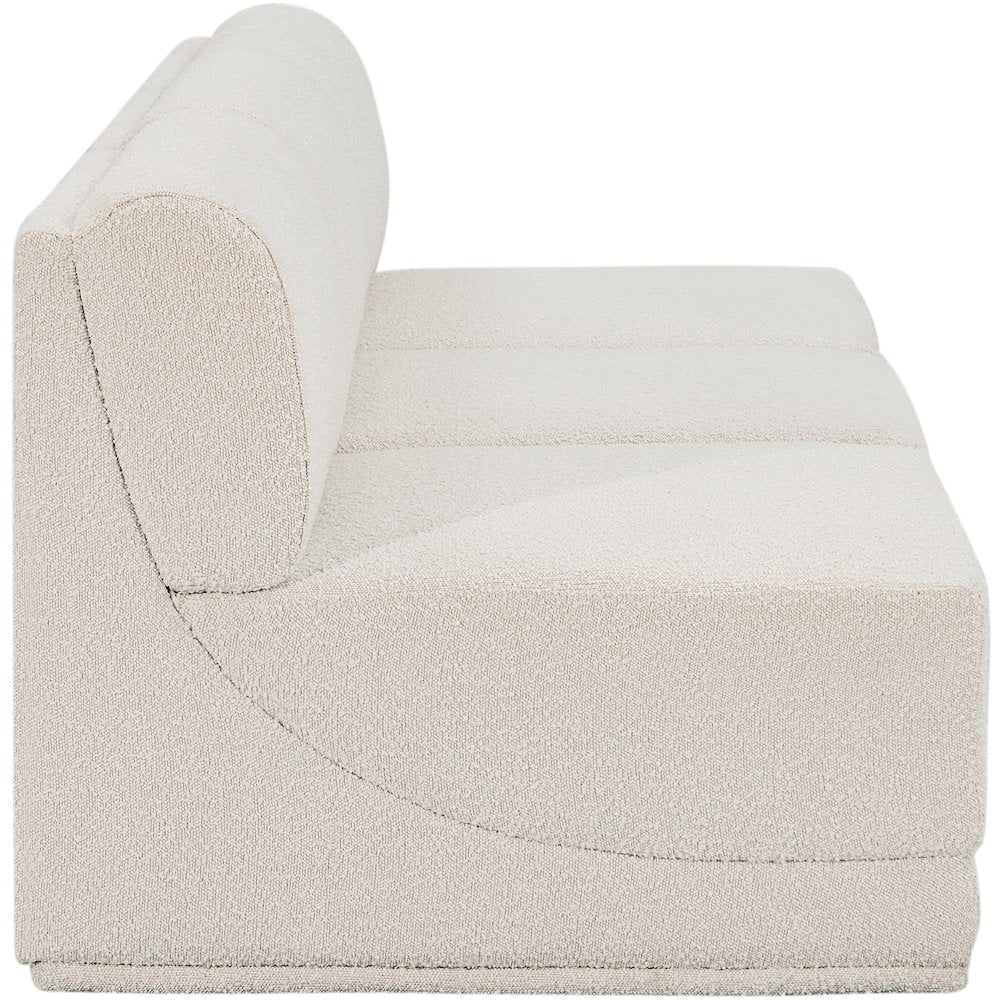 Ollie Cream Boucle Fabric Modular Sofa