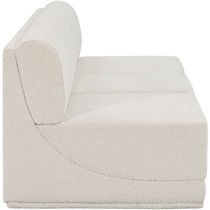Ollie Cream Boucle Fabric Modular Sofa