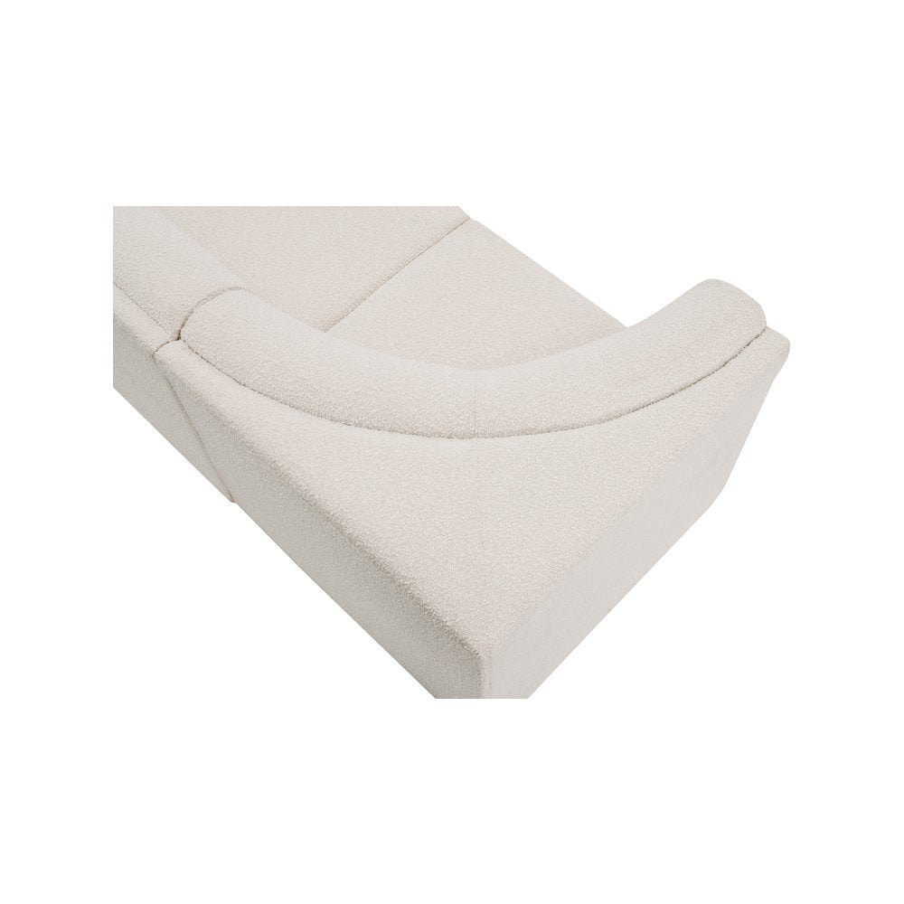 Ollie Cream Boucle Fabric Modular Sectional