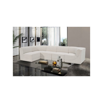 Ollie Cream Boucle Fabric Modular Sectional