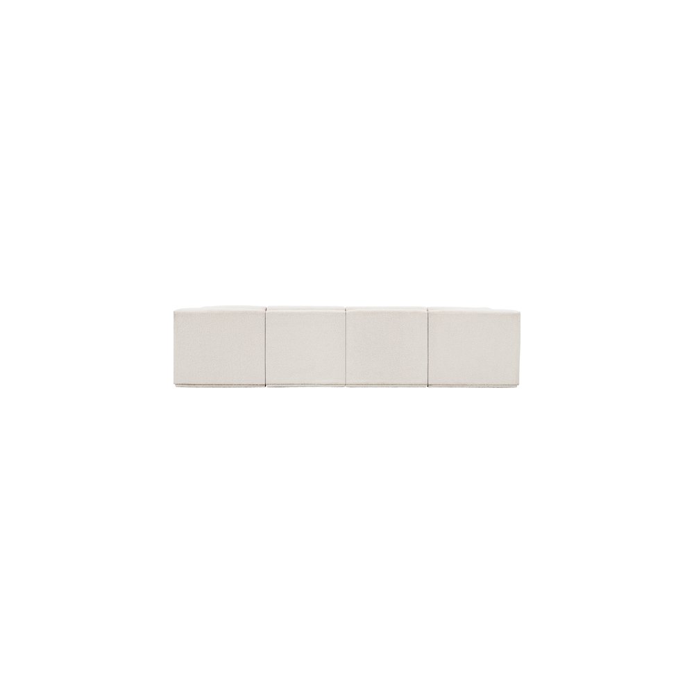 Ollie Cream Boucle Fabric Modular Sectional