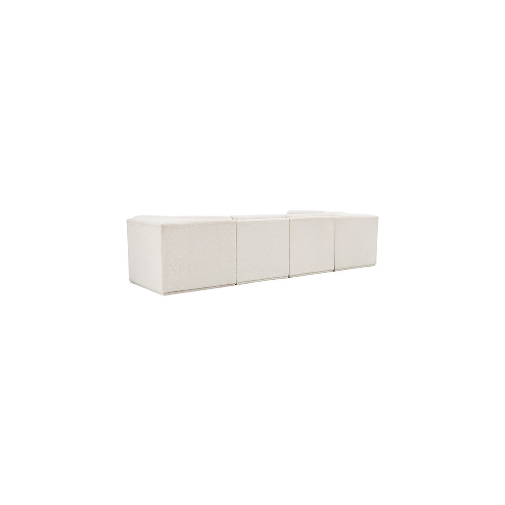 Ollie Cream Boucle Fabric Modular Sectional