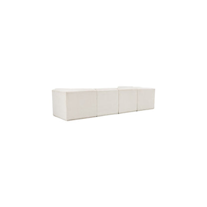 Ollie Cream Boucle Fabric Modular Sectional