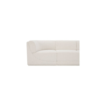 Ollie Cream Boucle Fabric Modular Sectional