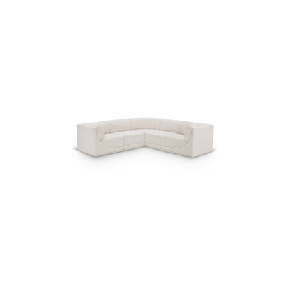 Ollie Cream Boucle Fabric Modular Sectional