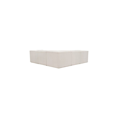Ollie Cream Boucle Fabric Modular Sectional