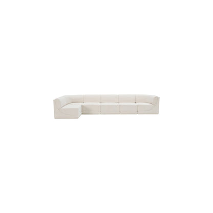 Ollie Cream Boucle Fabric Modular Sectional