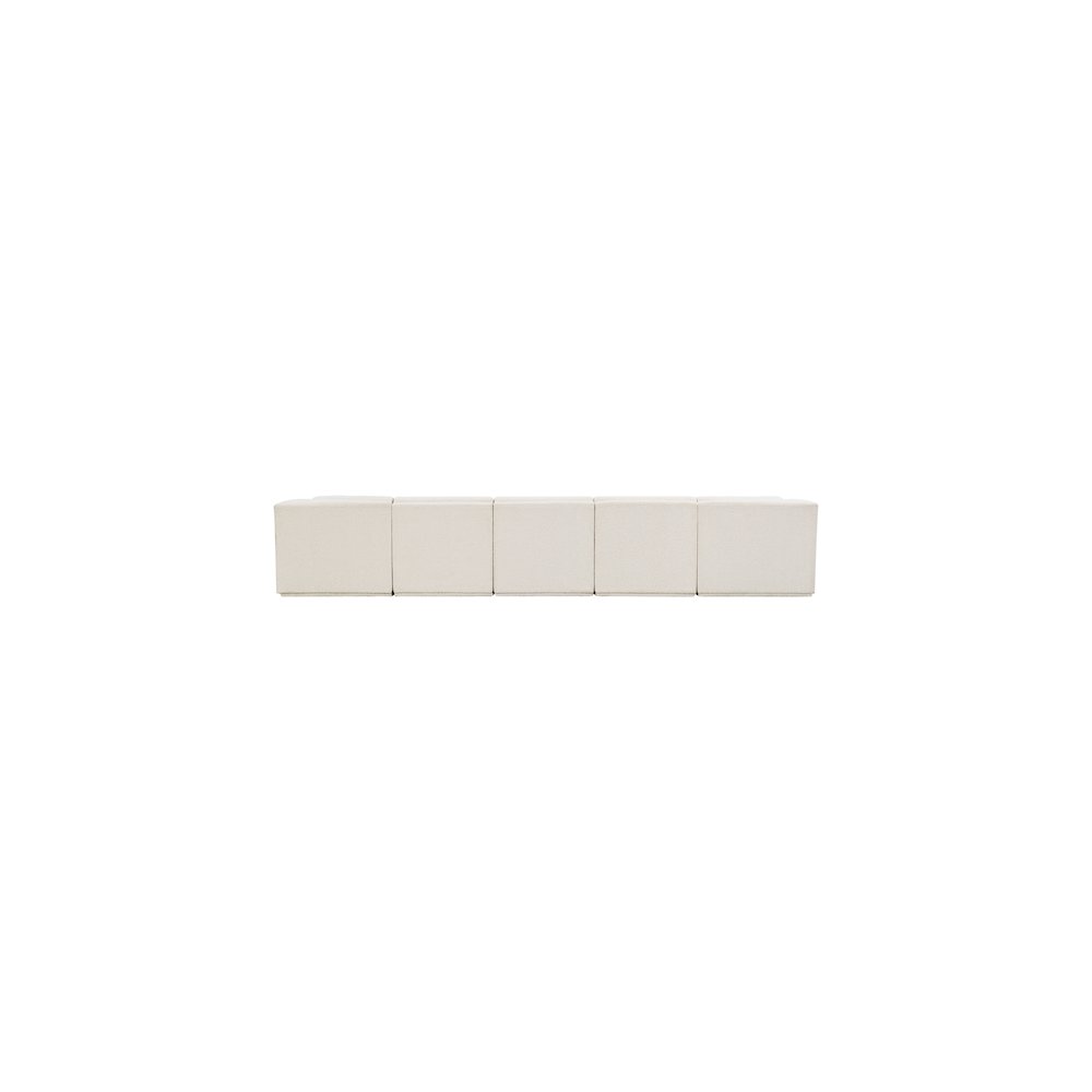 Ollie Cream Boucle Fabric Modular Sectional