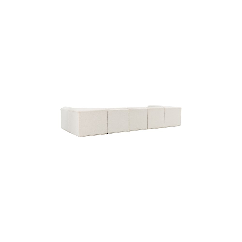 Ollie Cream Boucle Fabric Modular Sectional