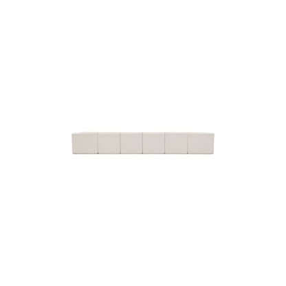 Ollie Cream Boucle Fabric Modular Sectional