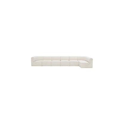 Ollie Cream Boucle Fabric Modular Sectional