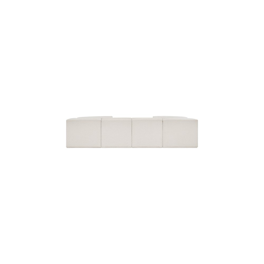 Ollie Cream Boucle Fabric Modular Sectional