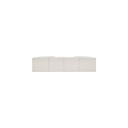 Ollie Cream Boucle Fabric Modular Sectional