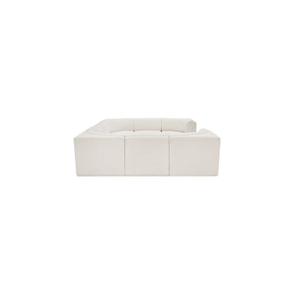 Ollie Cream Boucle Fabric Modular Sectional