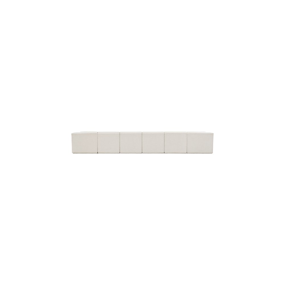 Ollie Cream Boucle Fabric Modular Sectional