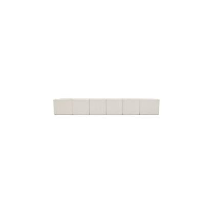 Ollie Cream Boucle Fabric Modular Sectional