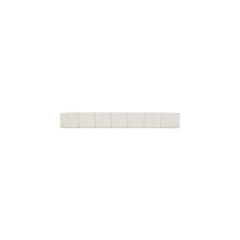 Ollie Cream Boucle Fabric Modular Sectional