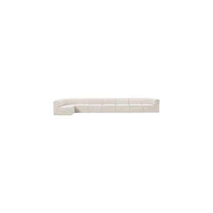 Ollie Cream Boucle Fabric Modular Sectional