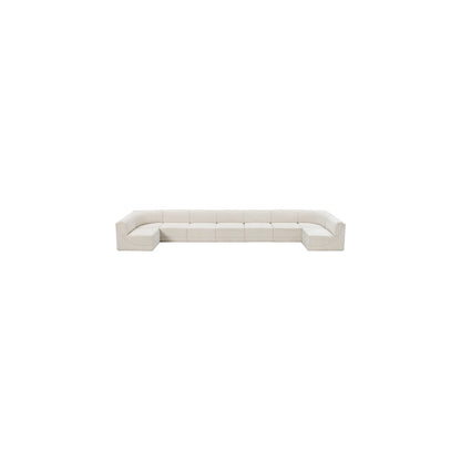 Ollie Cream Boucle Fabric Modular Sectional