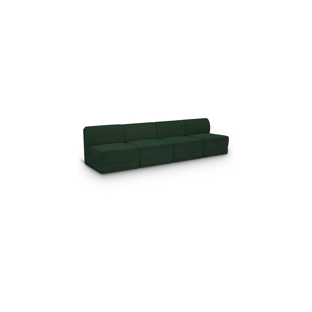 Ollie Green Boucle Fabric Modular Sofa