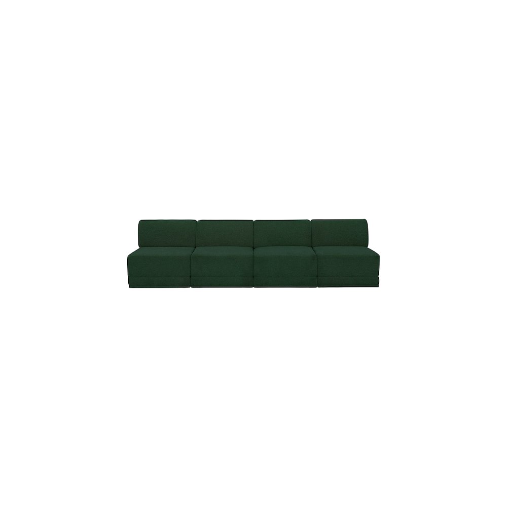 Ollie Green Boucle Fabric Modular Sofa
