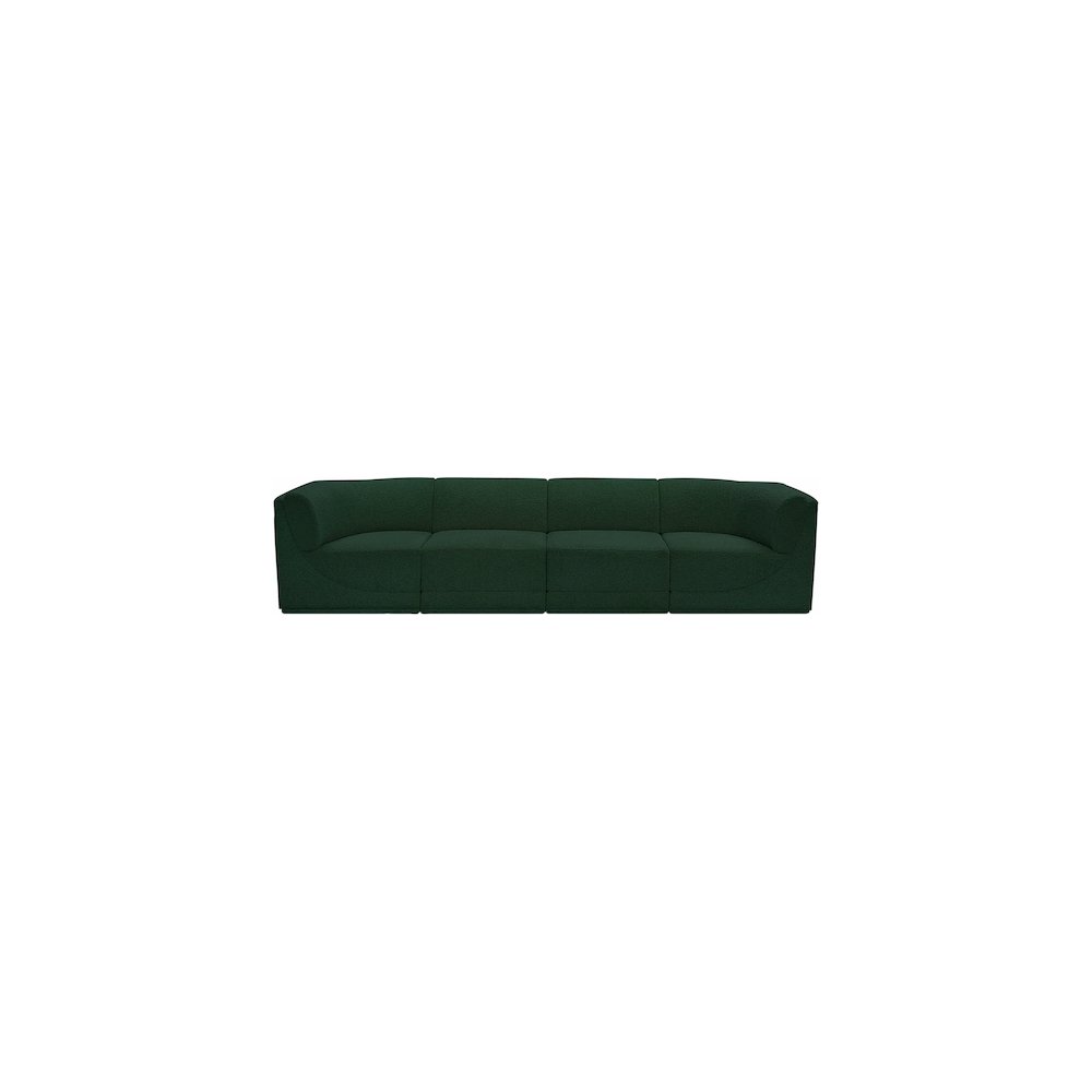 Ollie Green Boucle Fabric Modular Sofa