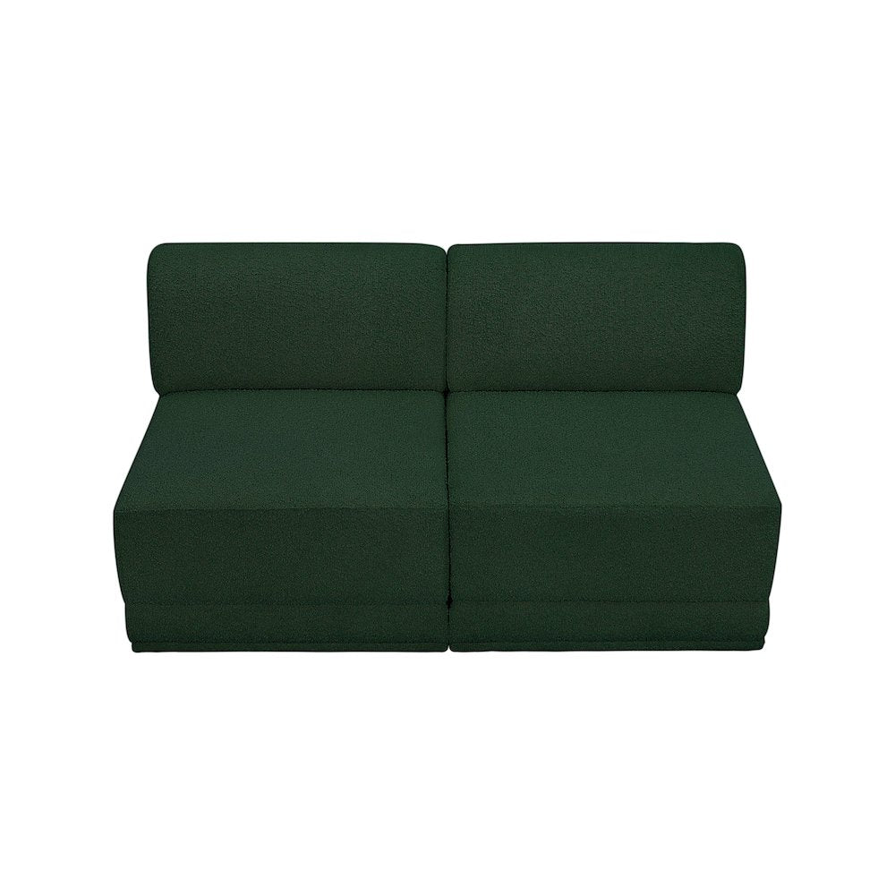 Ollie Green Boucle Fabric Modular Sofa