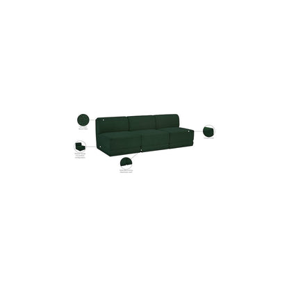 Ollie Green Boucle Fabric Modular Sofa