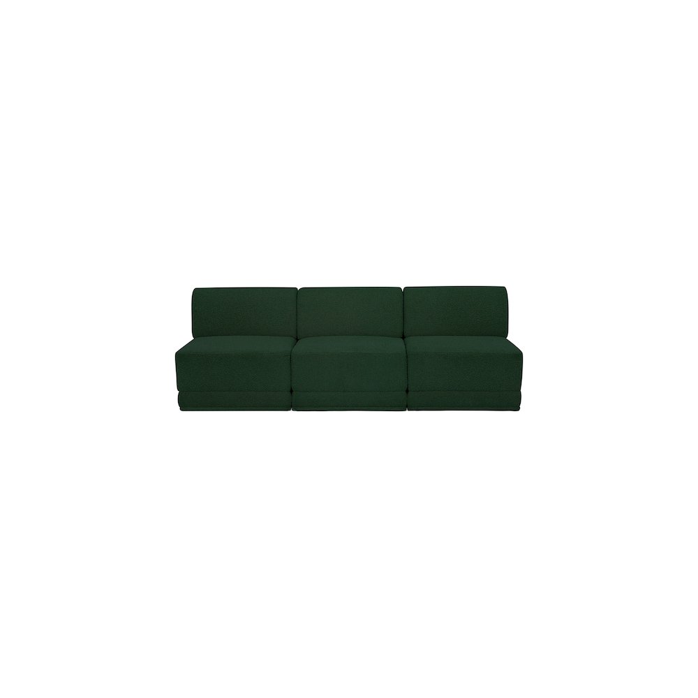 Ollie Green Boucle Fabric Modular Sofa