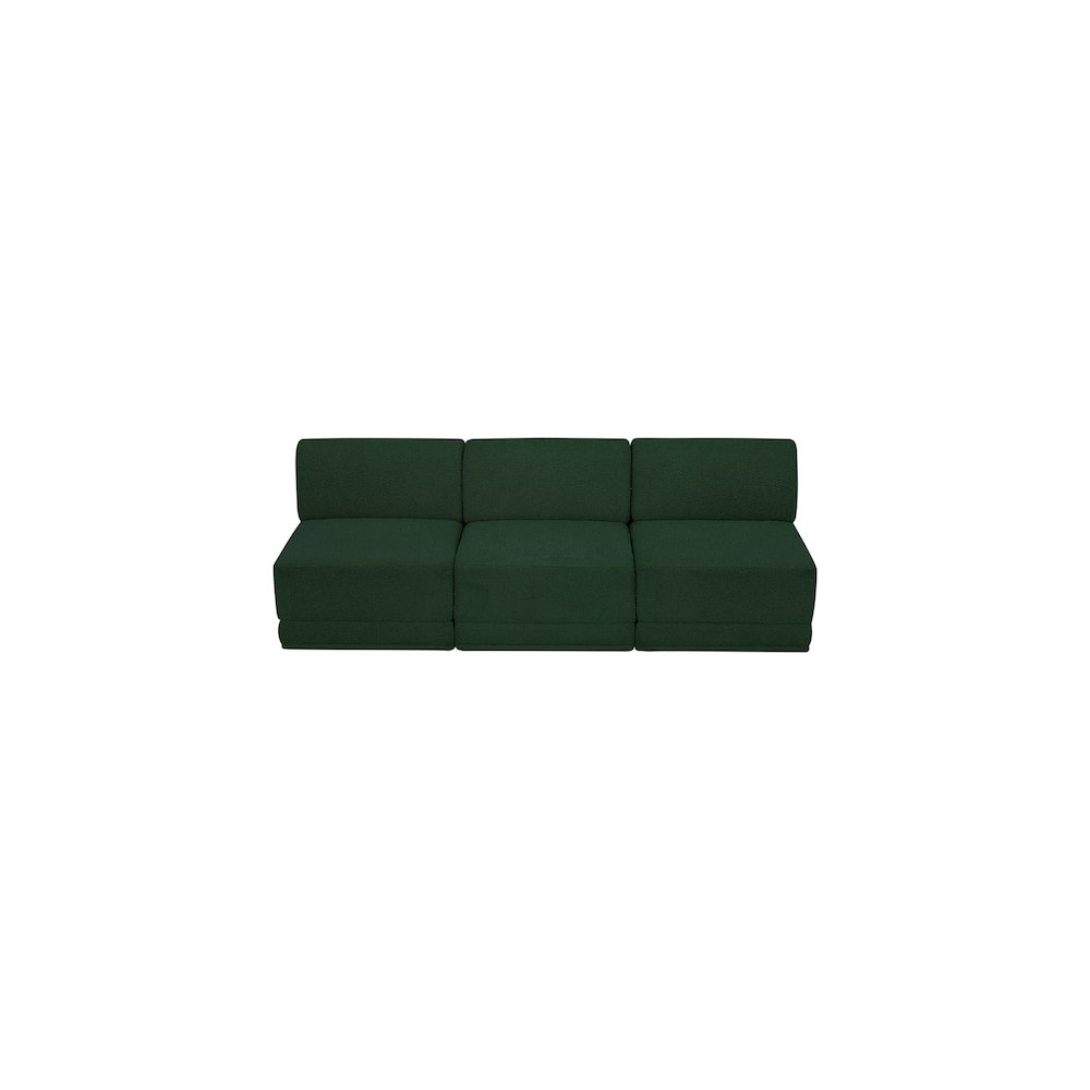 Ollie Green Boucle Fabric Modular Sofa