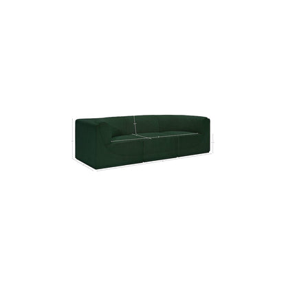 Ollie Green Boucle Fabric Modular Sofa