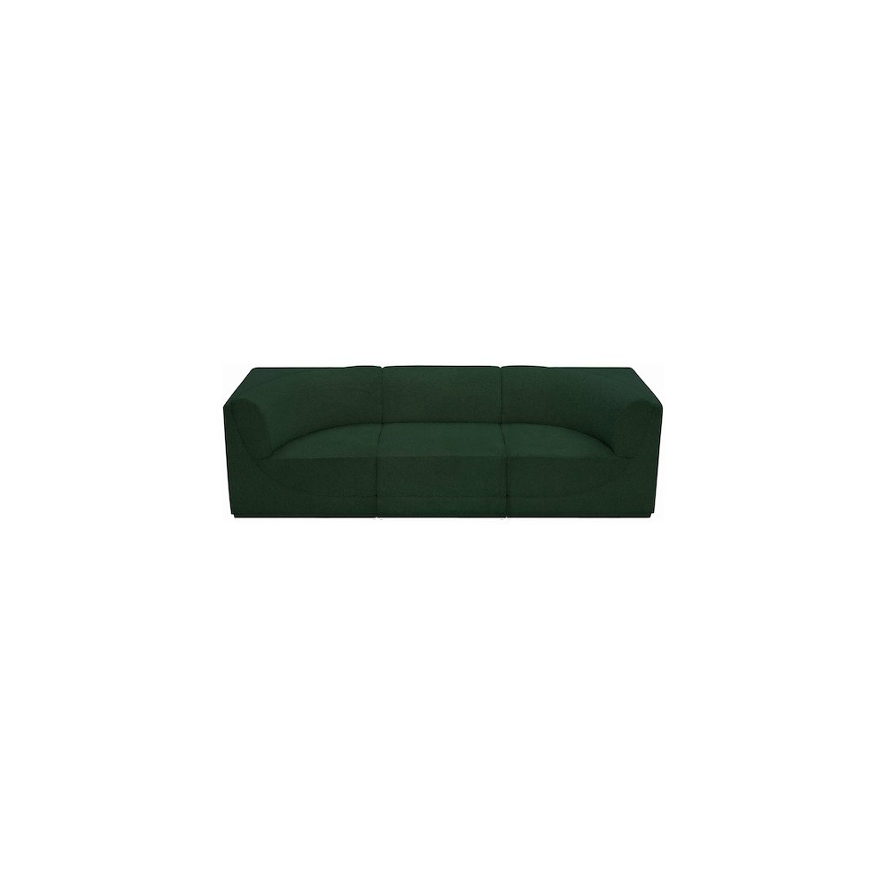 Ollie Green Boucle Fabric Modular Sofa