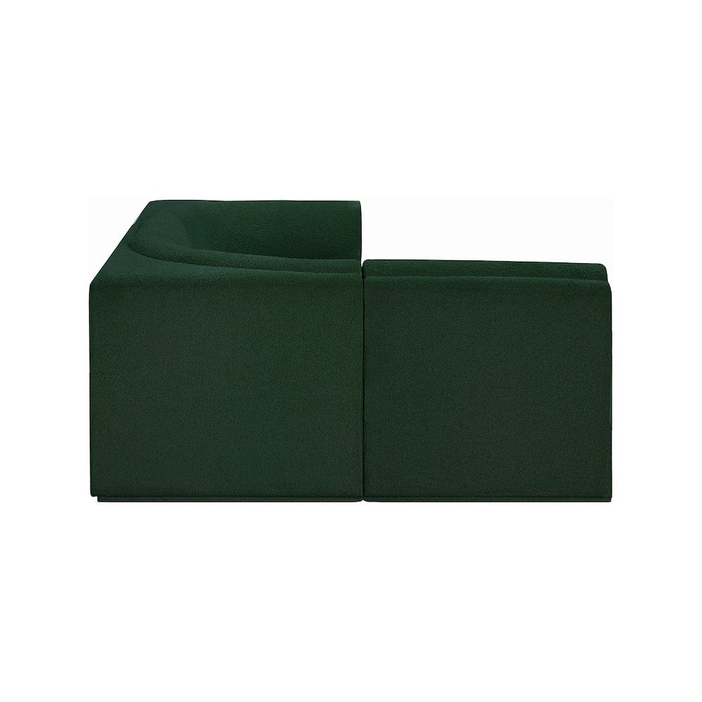 Ollie Green Boucle Fabric Modular Sectional