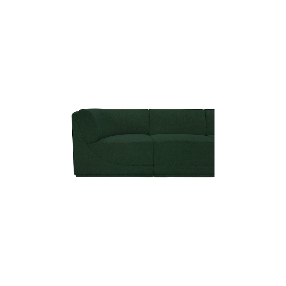Ollie Green Boucle Fabric Modular Sectional
