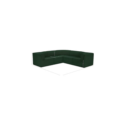 Ollie Green Boucle Fabric Modular Sectional