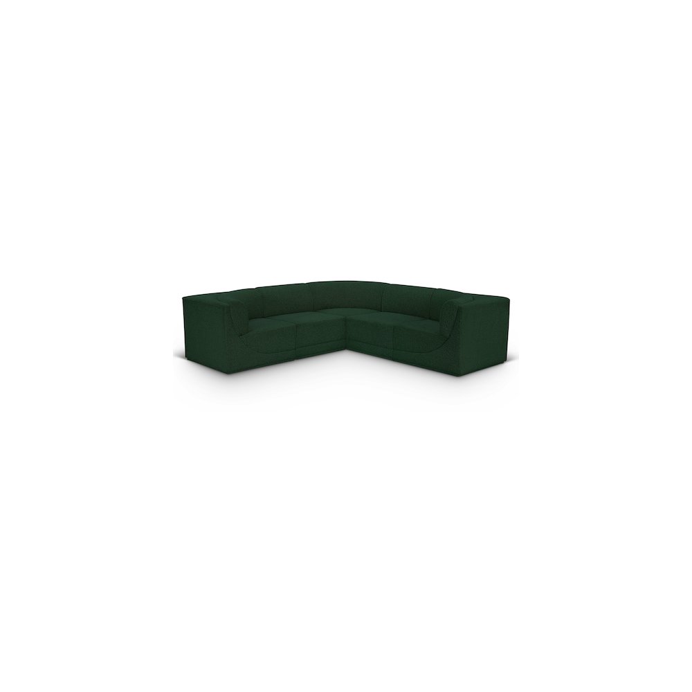 Ollie Green Boucle Fabric Modular Sectional