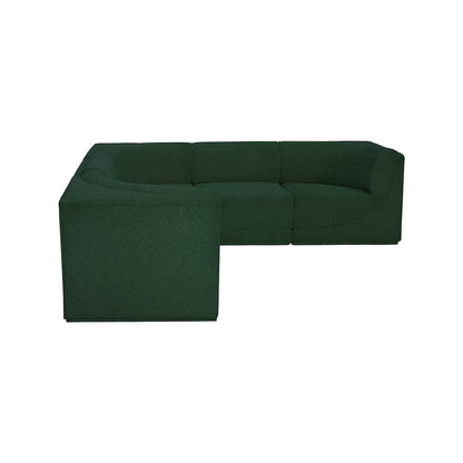 Ollie Green Boucle Fabric Modular Sectional