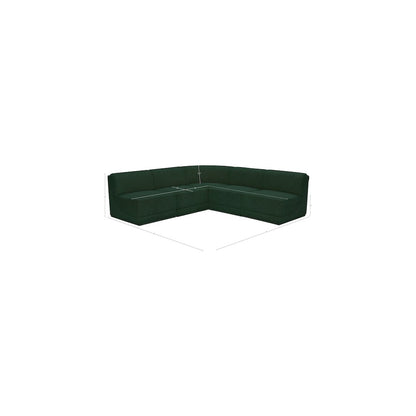 Ollie Green Boucle Fabric Modular Sectional