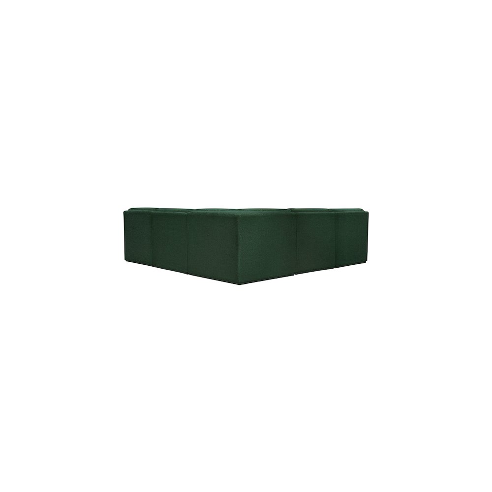 Ollie Green Boucle Fabric Modular Sectional