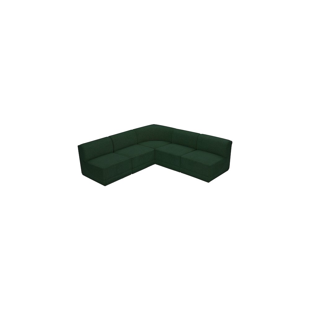 Ollie Green Boucle Fabric Modular Sectional