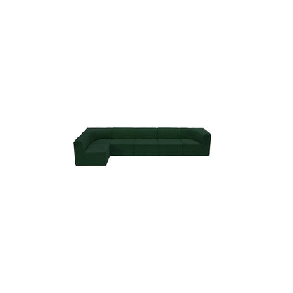 Ollie Green Boucle Fabric Modular Sectional