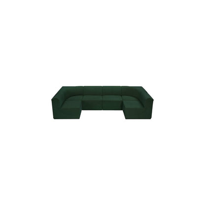 Ollie Green Boucle Fabric Modular Sectional