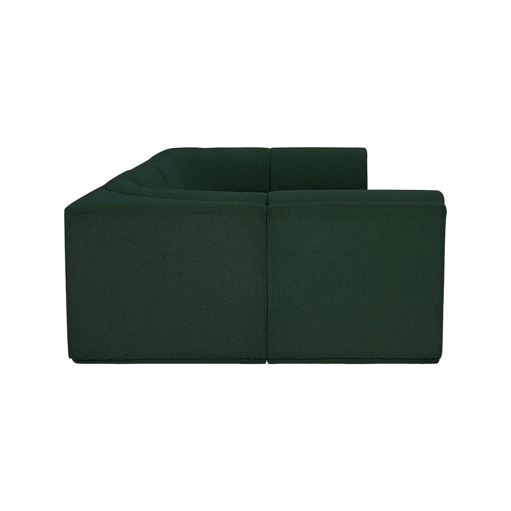 Ollie Green Boucle Fabric Modular Sectional