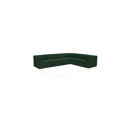 Ollie Green Boucle Fabric Modular Sectional