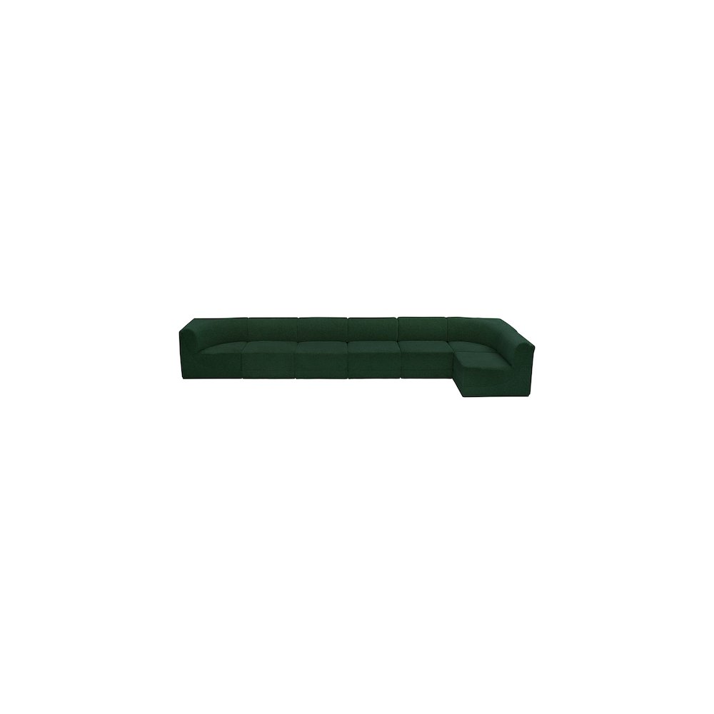 Ollie Green Boucle Fabric Modular Sectional